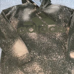 adidas Olive and Beige Hoodie